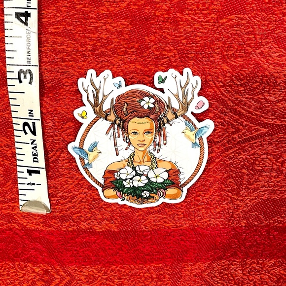 🔴 Glossy Vinyl Trippy Sticker//Hippe -Psychedelic - Picture 2 of 2